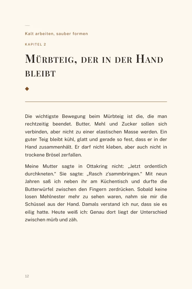 Seite 12 — Mürbteig, der in der Hand bleibt